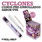 CYCLONES - Conos pre-enrollados sabor uva CYCLONES - Conos pre-enrollados sabor uva