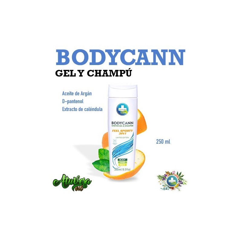 Annabis Bodycann Feel Sporty - Champú y gel - 250 ml Annabis Bodycann Feel Sporty - Champú y gel - 250 ml
