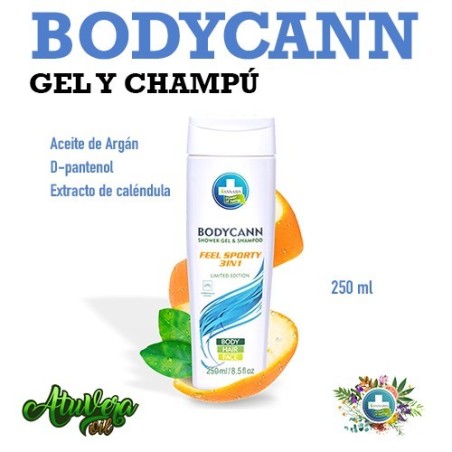 Annabis Bodycann Feel Sporty - Champú y gel - 250 ml