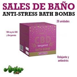 Bomba sales de baño CBD - Relajante y antiestrés - Bergamota