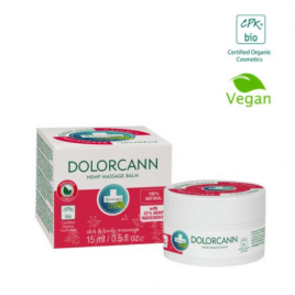 Dolorcann - Bio Bálsamo Orgánico de Cáñamo para Alivio y Masaje - 15 ml.