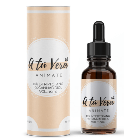 A tu Vera oil - Aceite de CBD premium - 5% CBD - con 10% Triptófano - 10 ml.