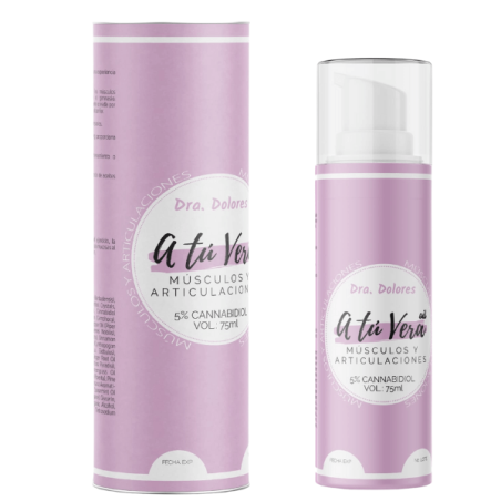 A tu Vera oil - Doctora Dolores - Gel para Músculos y Articulaciones con 5% de CBD - 75ml