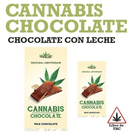 Compra Chocolate con leche con Cannabis Haze 80gr al mejor precio ✅