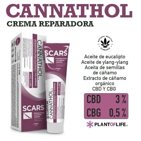 Compra online Cannathol Crema Reparadora Intensa con 3% de CBD ✅
