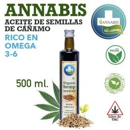 Aceite de cáñamo con Omega 3-6 (500 ml.)
