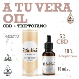Aceite CBD "a tu Vera oil" 5% Premiun con Triptófano 10 ml.