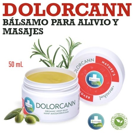 Dolorcann - Bio Bálsamo Orgánico de Cáñamo para Alivio y Masaje - 50 ml.