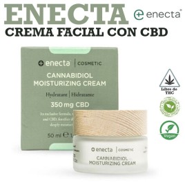 Crema facial hidratante Enecta con CBD