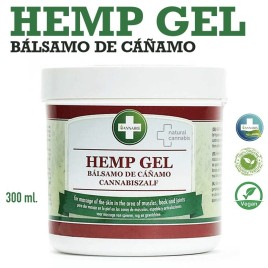 Hemp Gel - Bálsamo de cáñamo para masajes, sensación calmante y relajante - 300 ml.